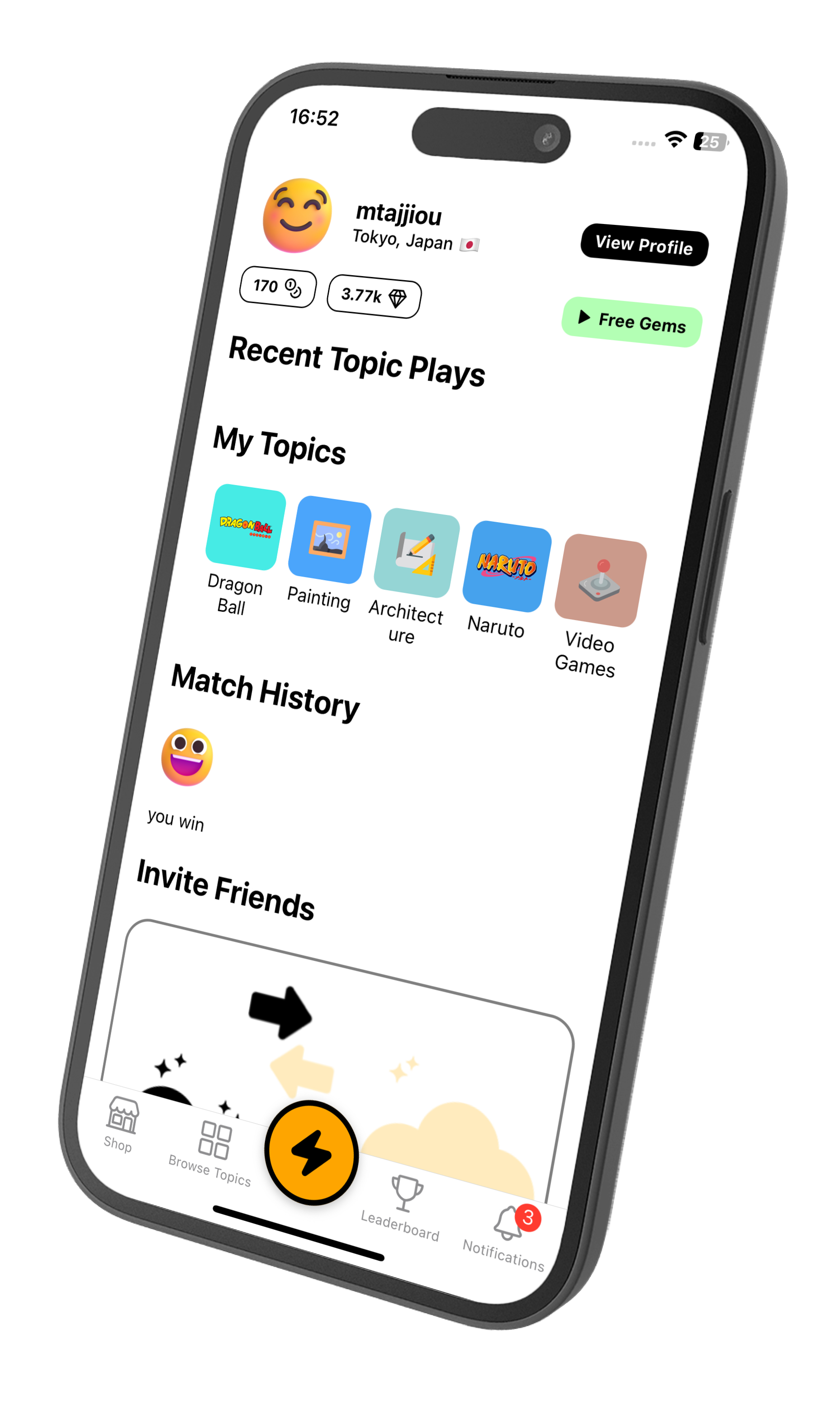 QuizClash Interface